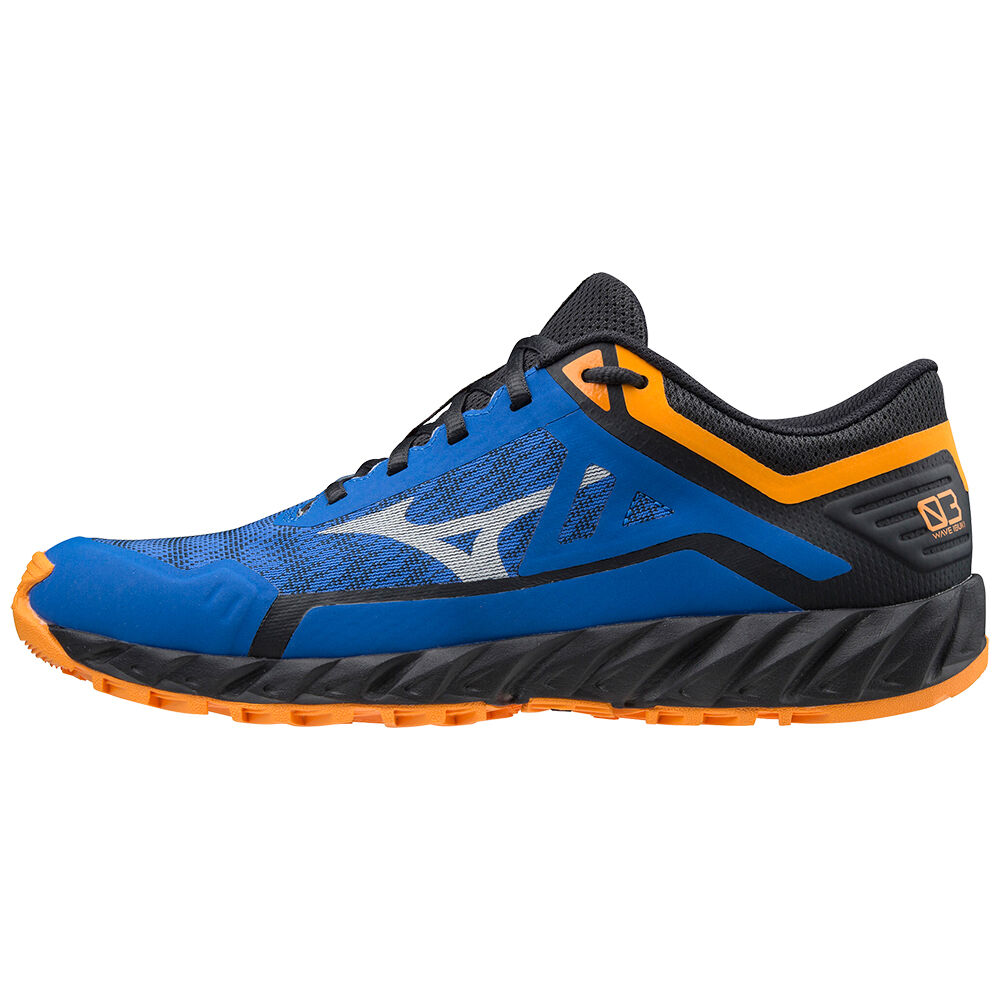 Scarpe Da Trail Running Mizuno Wave Ibuki 3 Uomo - Blu/Arancioni - 80917-AESL